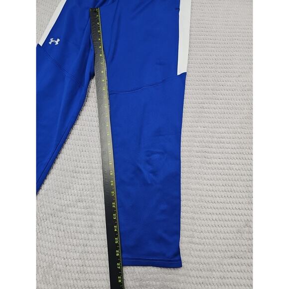 Under Armour Sweatpants Boys Youth XL Blue & White Zipper Bottom - Picture 2 of 7